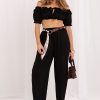 1129656 black Women trousers model 229301 Italy Moda