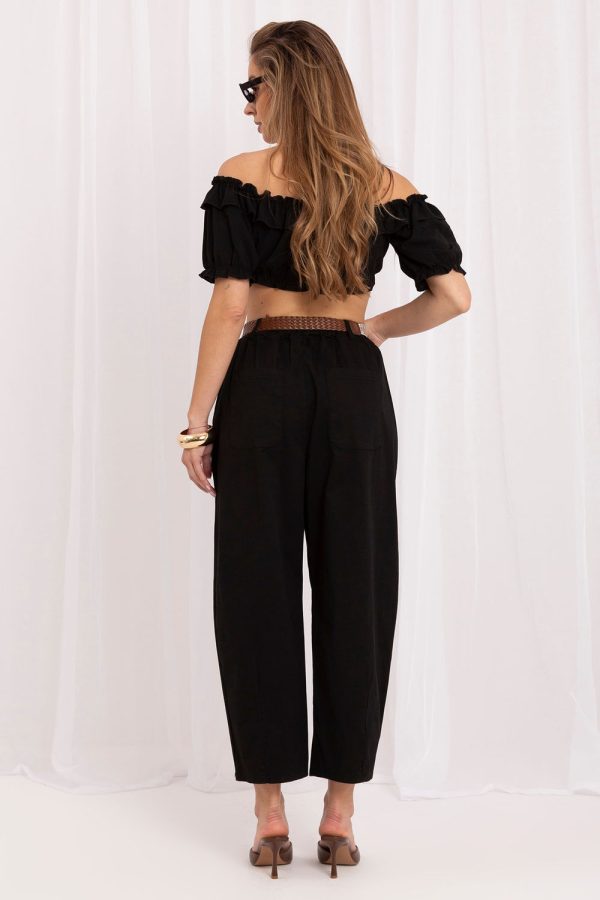 black Women trousers model 229301 Italy Moda