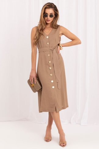 Brown Daydress...Len and Viscose