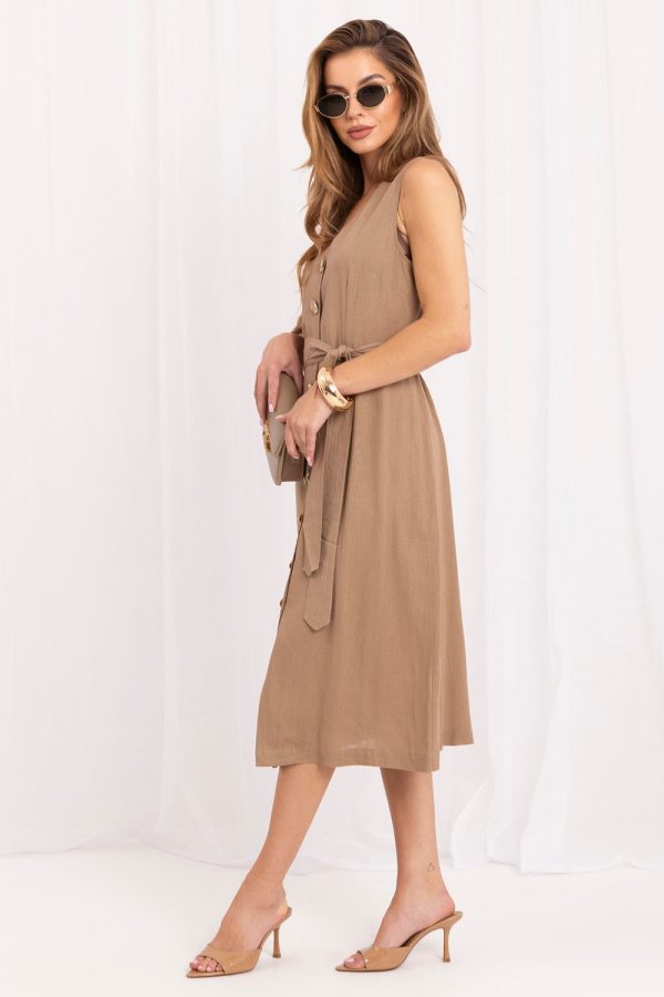 Brown Daydress...Len and Viscose