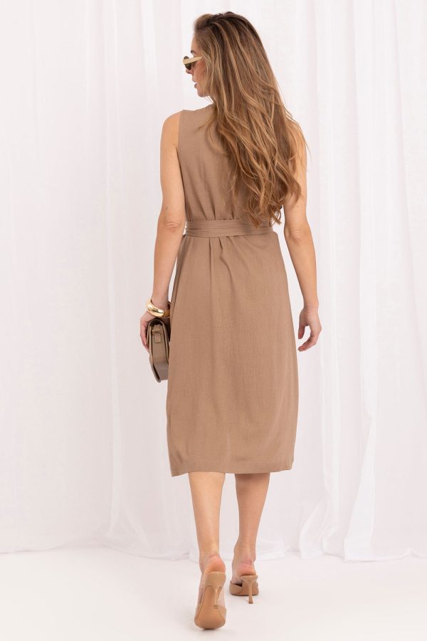 Brown Daydress...Len and Viscose