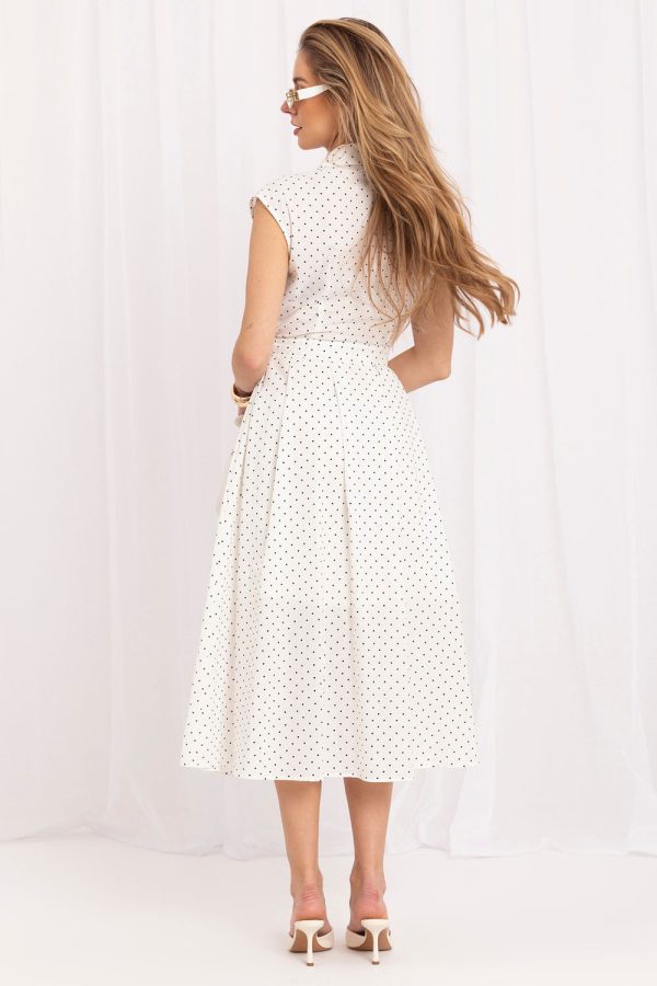 White Daydress in Day Dresses with Cotton and Ramia
