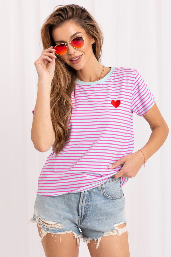 blue T-shirt model 229306 Italy Moda