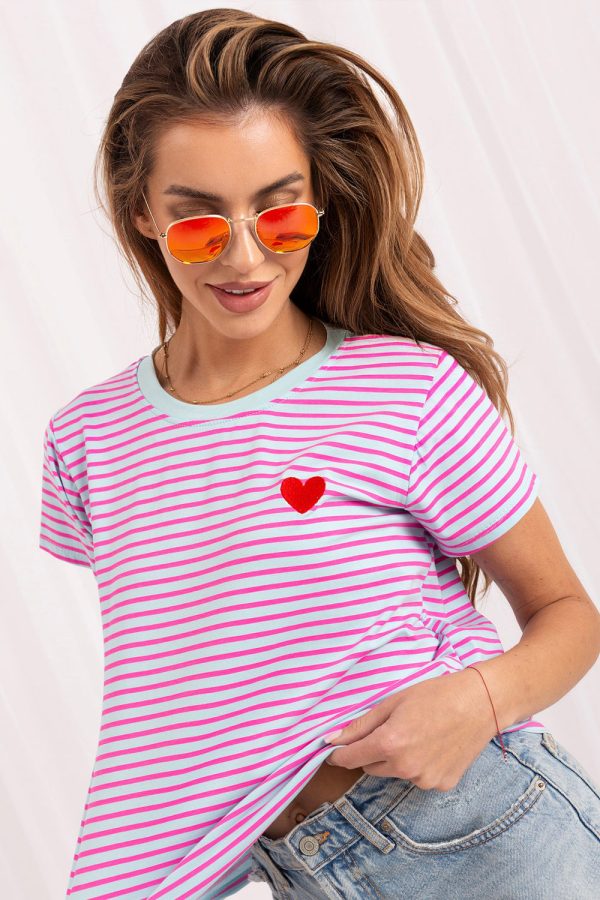 blue T-shirt model 229306 Italy Moda