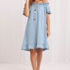 1129675.jpg Blue Daydress in Day Dresses with Lyocel