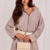 Beige Shorts in Shorts For Women, Crop Pants with Spandex and Viscose