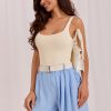 Blue Shorts in Shorts For Women, Crop Pants with Spandex and Viscose