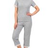 Grey Pyjama in Women`s Pyjamas, Sleepwear Sets with Cotton, Spandex and Polyester