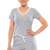 Grey Pyjama in Women`s Pyjamas, Sleepwear Sets with Cotton, Spandex and Polyester