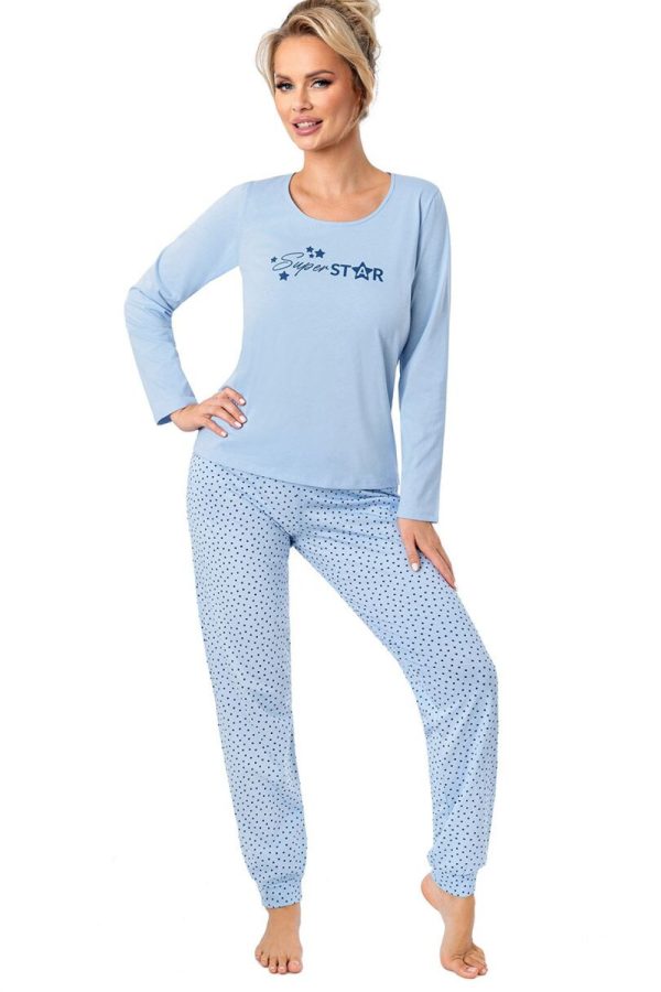 Blue Pyjama in Women`s Pyjamas, Sleepwear Sets with Cotton