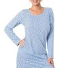 Blue Nightshirt in Nightgowns, Nighties, Sleep Shirts with Cotton