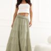 green Long skirt model 229474 Italy Moda