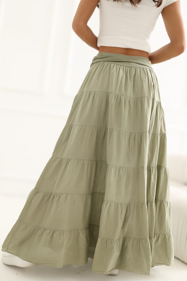 green Long skirt model 229474 Italy Moda