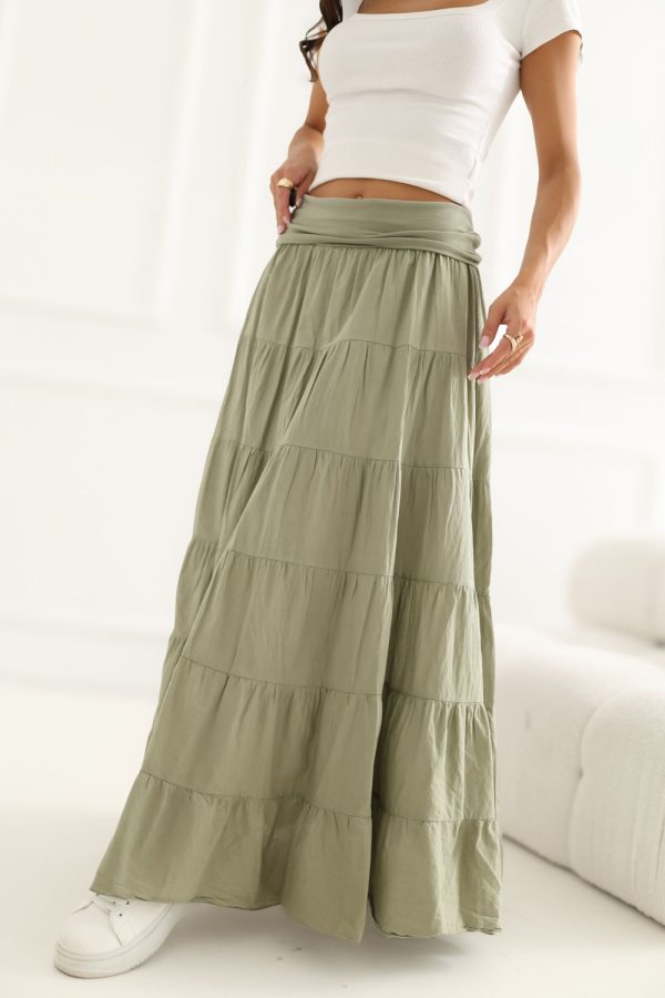 green Long skirt model 229474 Italy Moda