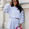 Blue Set in Pants, Trousers, Shorts with Cotton and Spandex
