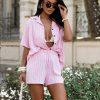 Pink Set in Pants, Trousers, Shorts with Len and Viscose
