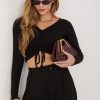 Black Blouse in Women`s Blouses, Tunics with Spandex, Polyester and Viscose