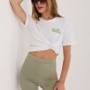 Green Shorts in Pants, Trousers, Shorts with Spandex and Polyester