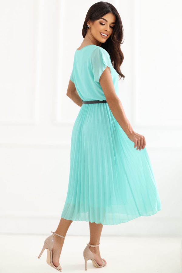 Green Daydress in Day Dresses with Spandex and Polyester