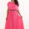 Pink Daydress in Day Dresses with Spandex and Polyester