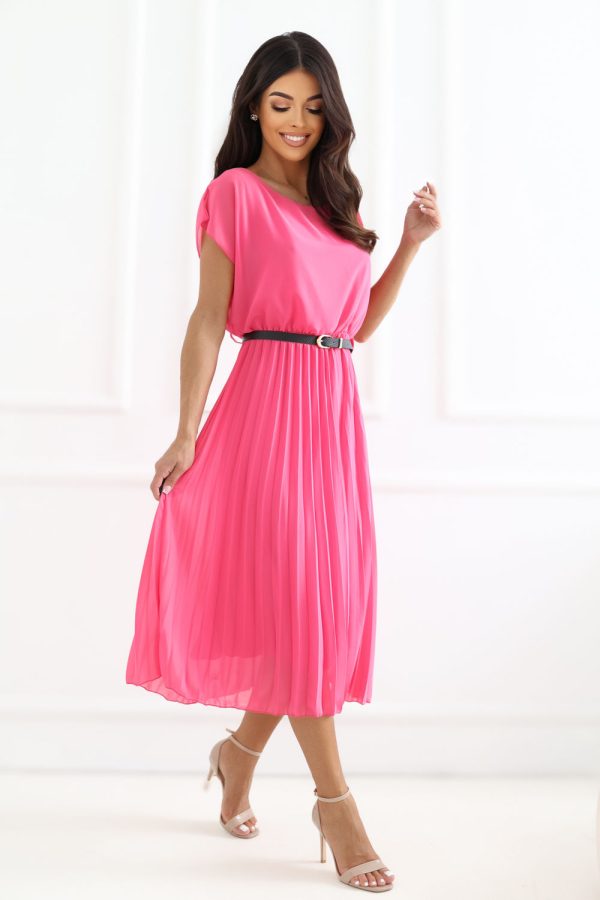 Pink Daydress in Day Dresses with Spandex and Polyester