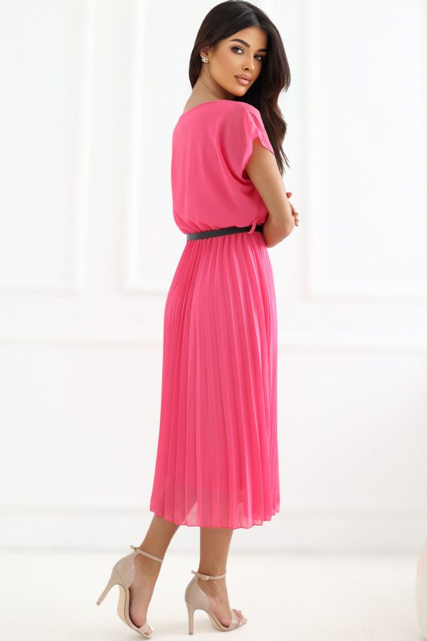 Pink Daydress in Day Dresses with Spandex and Polyester