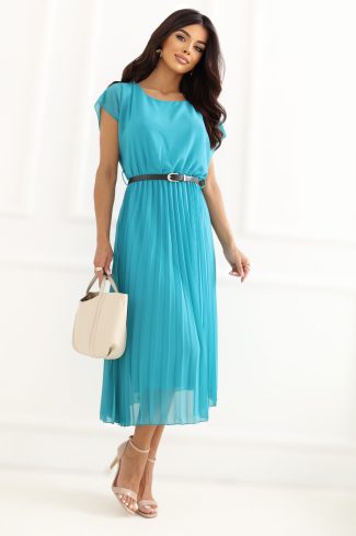 Blue Daydress in Day Dresses with Spandex and Polyester