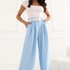 1130607 Blue Women Trousers in Pants, Trousers, Shorts with Spandex and Viscose