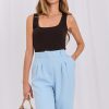 Brown Top in Undershirts / Tops with Cotton and Spandex