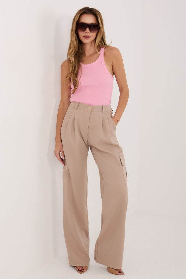 Pink Top in Undershirts / Tops with Cotton and Spandex
