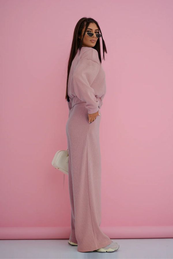 Pink Set in Pants, Trousers, Shorts with Cotton and Spandex
