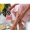 Beige Heel Pumps....Fabric, Footbed and Heel Height