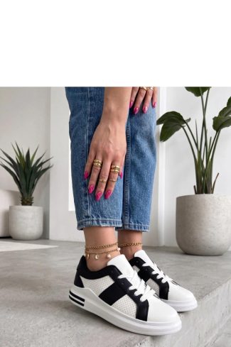 White Sport Shoes..Fabric, Footbed and Platform Height