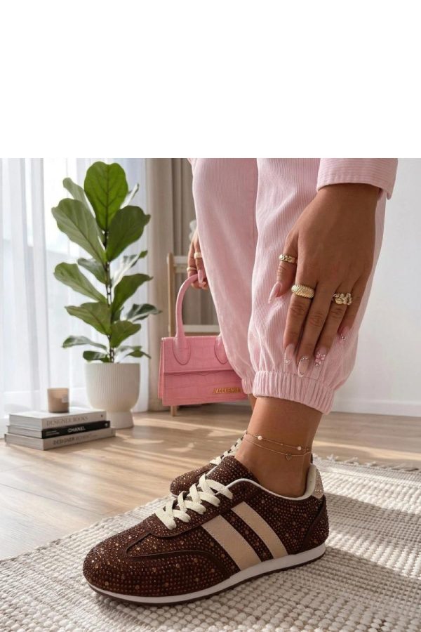 Brown Sport Shoes...Fabric, Footbed and Sole Height