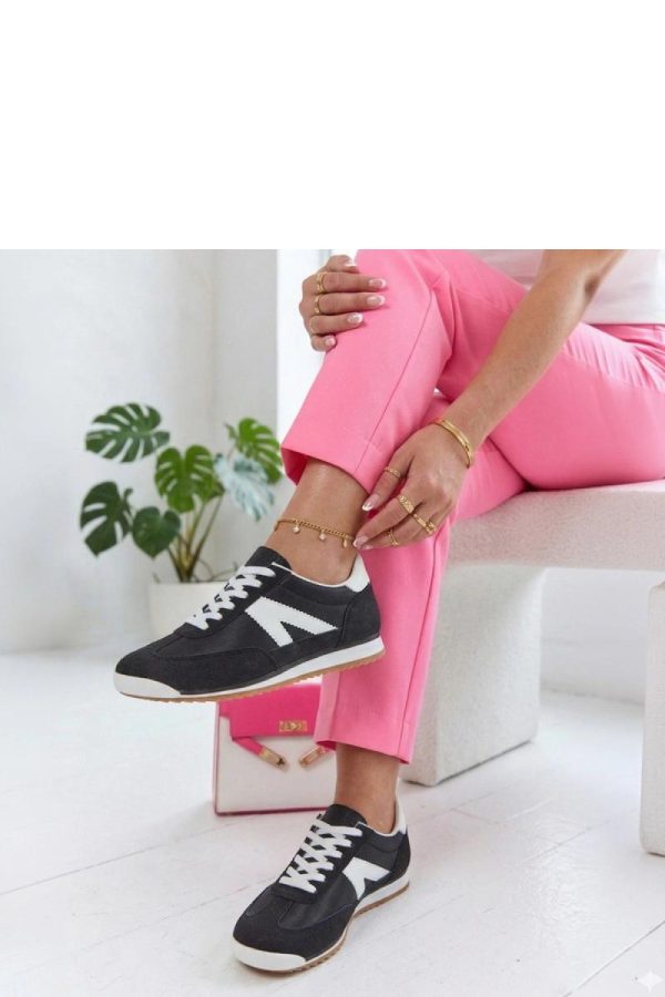 Black Sport Shoes..Fabric and Footbed