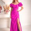 Violet Long Dress in Evening Dresses with Spandex and Polyester