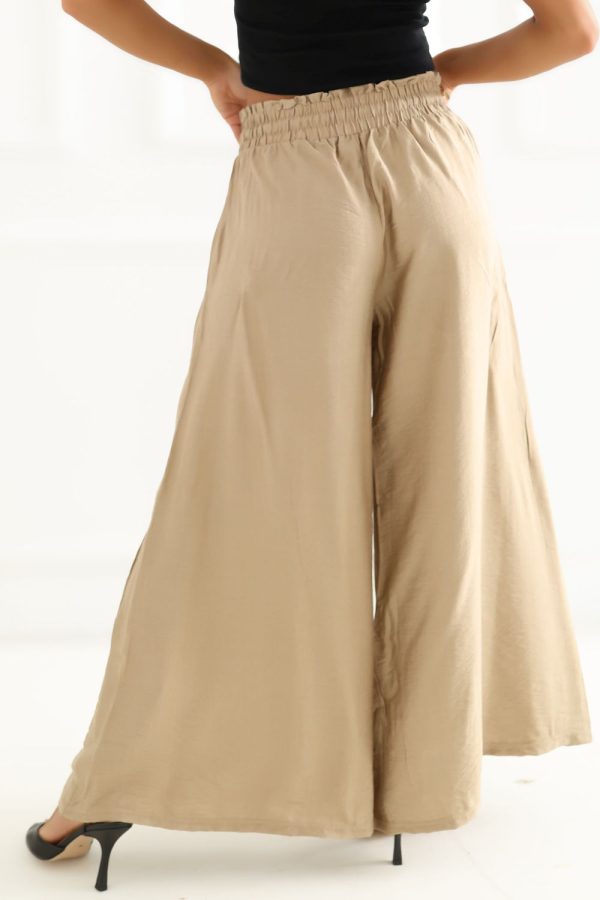 Brown Women Trousers in Pants, Trousers, Shorts with Polyamide and Viscose