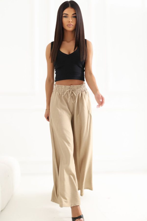 Brown Women Trousers in Pants, Trousers, Shorts with Polyamide and Viscose