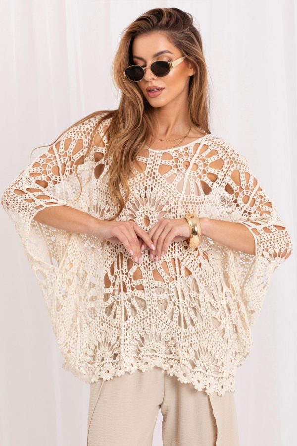 Beige Jumper in Sweaters, Pullovers, Jumpers, Turtlenecks, Boleros, Shrugs with Cotton