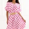 Pink Daydress in Day Dresses with Cotton