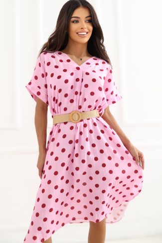 Pink Daydress in Day Dresses with Cotton