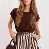 1130933 brown Shorts model 229669 Italy Moda