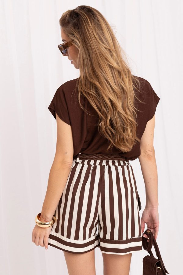 brown Shorts model 229669 Italy Moda