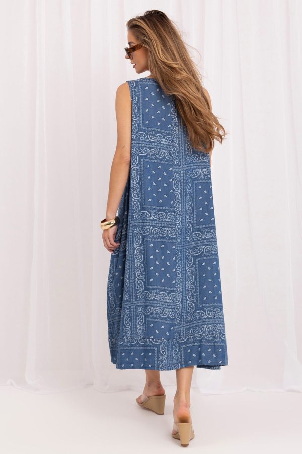Blue Daydress in Day Dresses with Lyocel