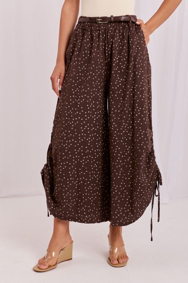 Brown Women Trousers in Pants, Trousers, Shorts with Cotton