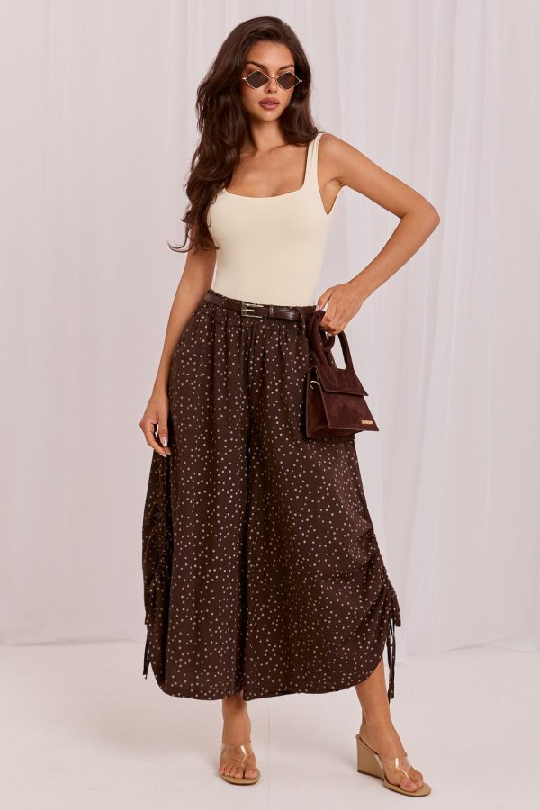 Brown Women Trousers in Pants, Trousers, Shorts with Cotton