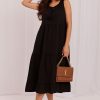 Black Daydress in Day Dresses with Cotton and Len