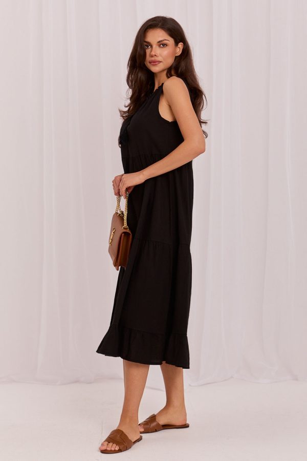 Black Daydress in Day Dresses with Cotton and Len