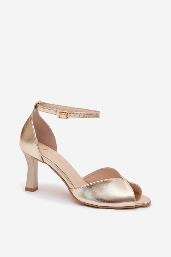 yellow Heel sandals model 229703 Step in style