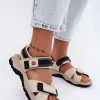 1131060 beige Platform sandals model 229704 Step in style